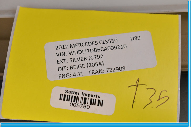 Load image into Gallery viewer, 12-18 Mercedes CLS550 W218 Right Passenger Side Lower B Pillar Trim Oem
