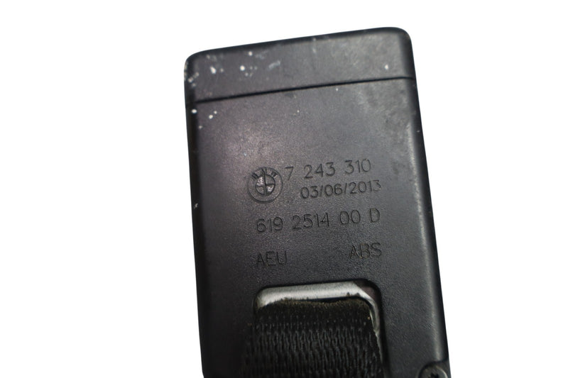 Load image into Gallery viewer, 12-18 BMW 320i 328i F30 Rear Right Center Seat Belt Buckle Black Oem
