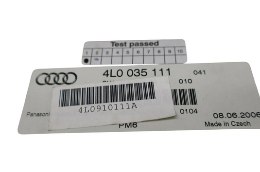 07-09 Audi Q7 4L Dash Mounted Audio Player 6 Disc CD Reciever Unit 4L0035111 Oem