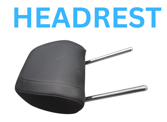 17-20 Jaguar F-Pace Front Right Or Left Side Headrest Head Rest Black Oem