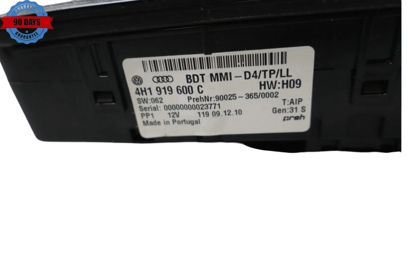 Load image into Gallery viewer, 11-18 Audi S8 A8L Quattro Radio Multimedia Control Panel Switch 4H1919600 OEM
