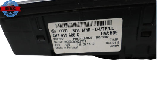 11-18 Audi S8 A8L Quattro Radio Multimedia Control Panel Switch 4H1919600 OEM