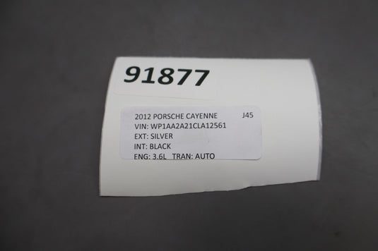 11-18 Porsche Cayenne 958 Rear Right Passenger Side Door Window Glass Oem