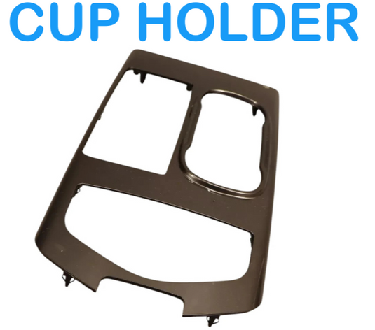17-20 Maserati Ghibli Center Console Bezel Panel Cup Holder Trim Black OEM