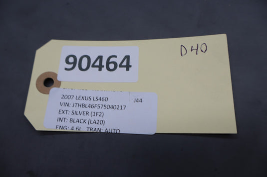 07-09 Lexus LS460 LS600h Rear Left Driver Side Door Control Module Unit ECU Oem