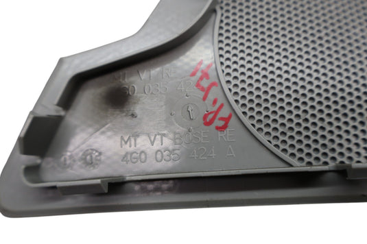 12-18 Audi A6 Quattro Front Right Door Speaker Grille Cover Silver 4G0035424 Oem