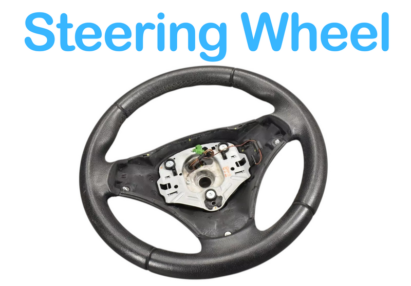 Load image into Gallery viewer, 13-15 BMW X1 Power Steering Wheel Leather W/ O Switches Black SW685313101 Oem
