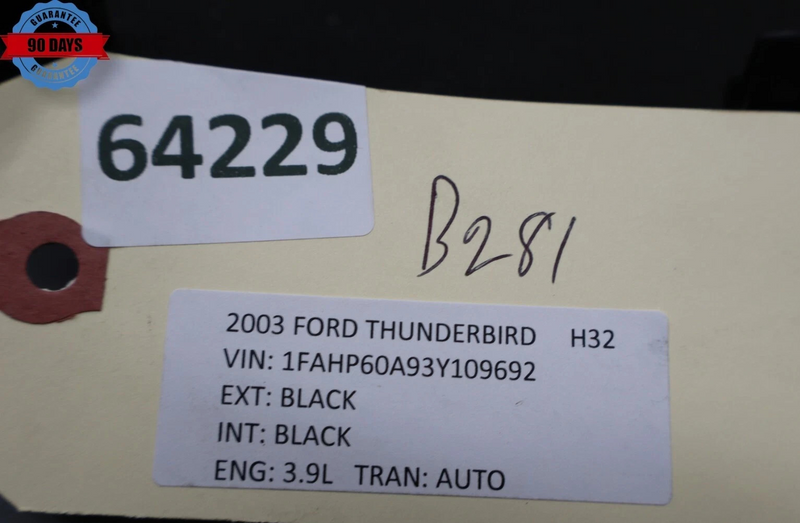 Load image into Gallery viewer, 02-05 Ford Thunderbird Right Side Door Panel Speaker Cover Trim 1W6318978AFW Oem
