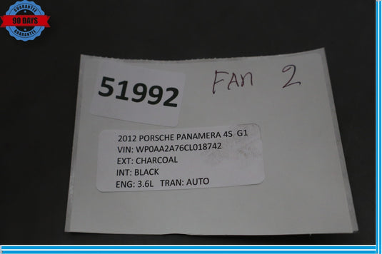 10-16 Porsche Panamera 970 Engine Radiator Cooling Fan 97010606106 Oem