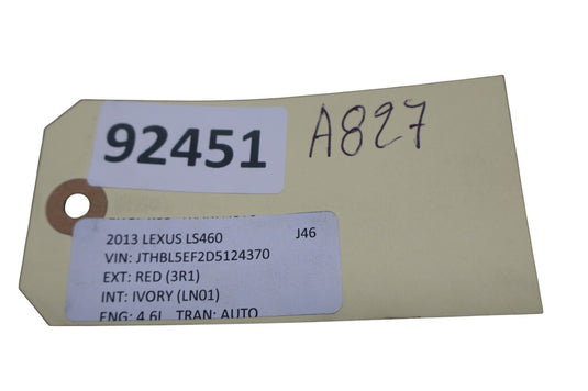 07-13 Lexus LS460 LS460L Rear Trunk Lid Open Fuel Door Switch Trim Panel Oem