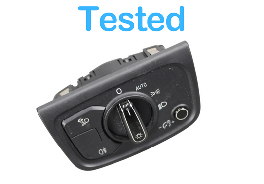 11-18 Audi A8 Quattro Headlight Headlamp Control Switch Black 4H0941531B OEM