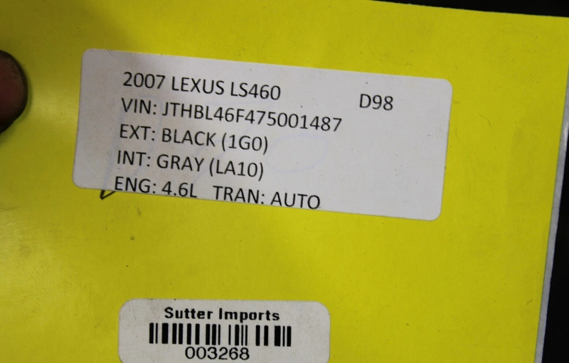 Load image into Gallery viewer, 07-12 Lexus LS460 Rear Right Passenger Side Interior Door Panel Assembly Oem
