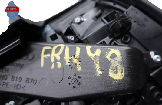 11-18 Audi A8 Quattro Front Right Passenger Side Interior Door Panel Black Oem