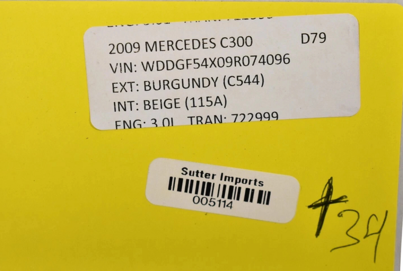 Load image into Gallery viewer, 08-14 Mercedes C300 C350 Rear Trunk Latch Lock Cover Trim Black A2046900825 Oem
