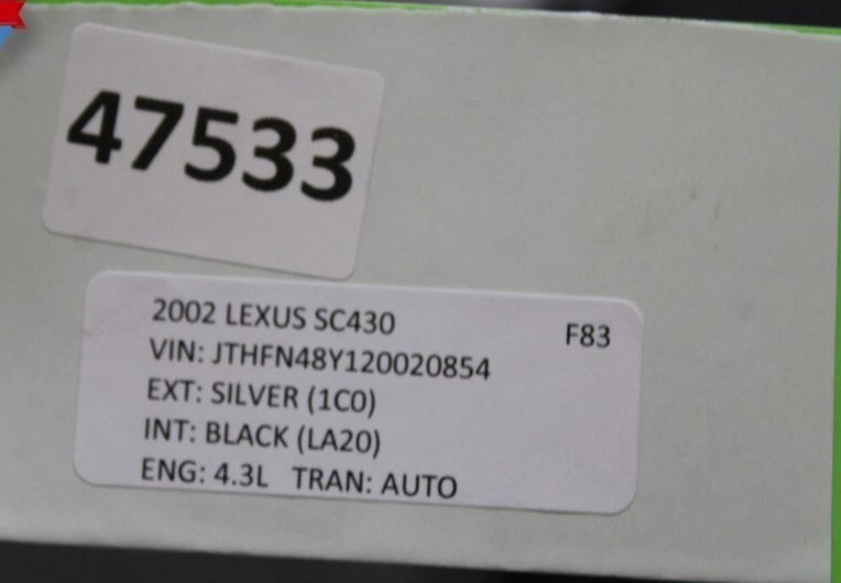 Load image into Gallery viewer, 02-10 Lexus SC430 Convertible Hard Top Roof Cover Panel Silver 6320124050 Oem
