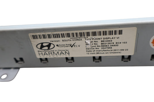 11-13 Hyundai Equus SIG Radio Information Display Screen 965633N500 Oem
