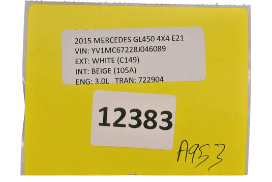 08-15 Mercedes X166 GL450 Rear Left Driver Side Door Audio Sound Speaker Oem