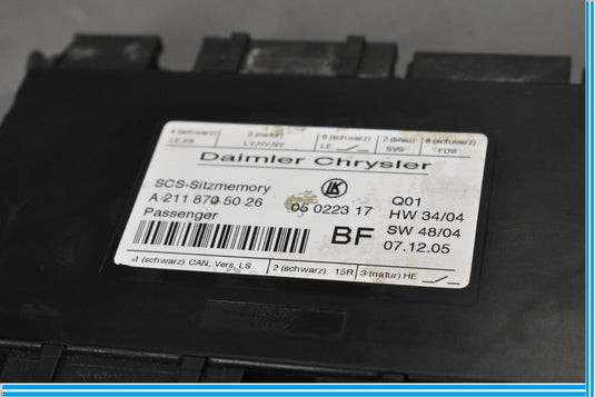 03-11 Mercedes SLK280 SLK350 Front Right Side Seat Control Module Oem