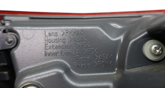 13-17 Lexus LS460 LS600H Rear Right Side Inner Taillight Tail Light Lamp Oem