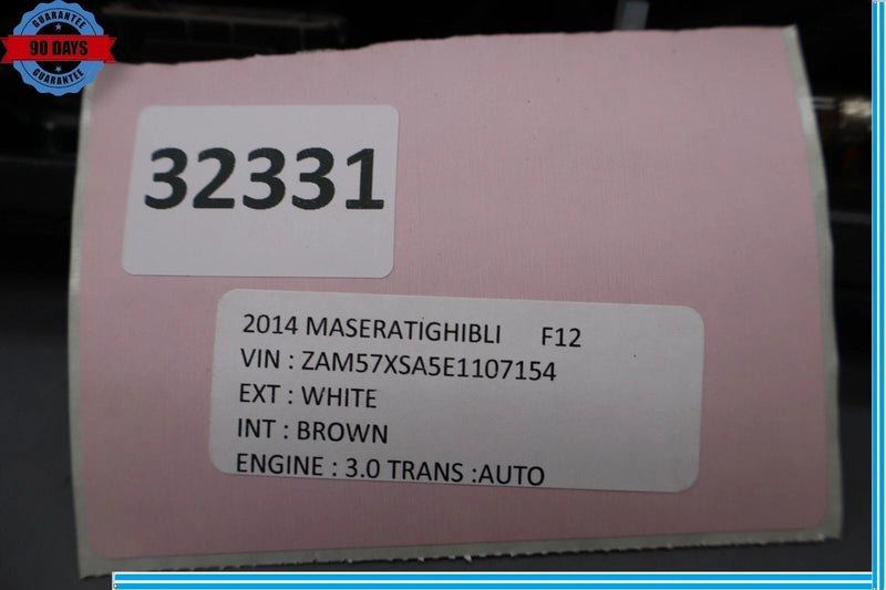 Load image into Gallery viewer, 14-17 Maserati Ghibli Rear Trunk License Plate Light Cover Trim 670010759 OEM
