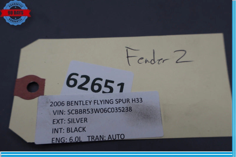 Load image into Gallery viewer, 06-13 Bentley Continental Flying Spur Right Passenger Side Fender Assembly OEM

