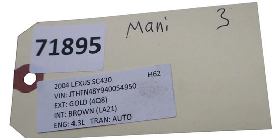 02-10 Lexus SC430 4.3L V8 Engine Air Inlet Intake Manifold Assy 1710150010 Oem