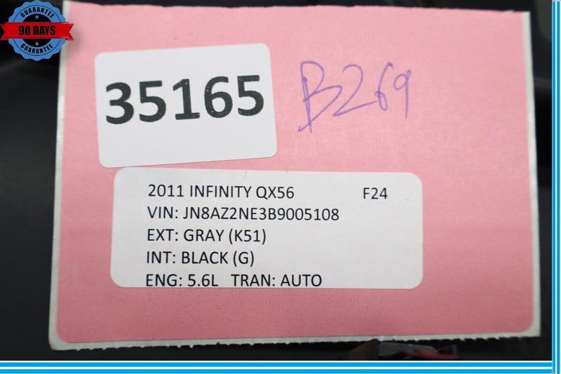 Load image into Gallery viewer, 11-17 Infiniti QX56 QX80 Front Right Passenger Side Seat Inner Trim Cover Oem
