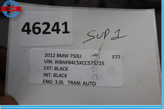 09-12 BMW 740Li 750Li F02 Upper Radiator Core Support Center Tie Bar Oem