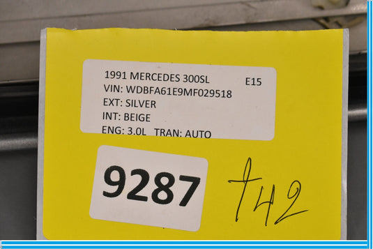 90-02 Mercedes 300SL SL500 Front Left Exterior A Pillar Molding Trim Oem