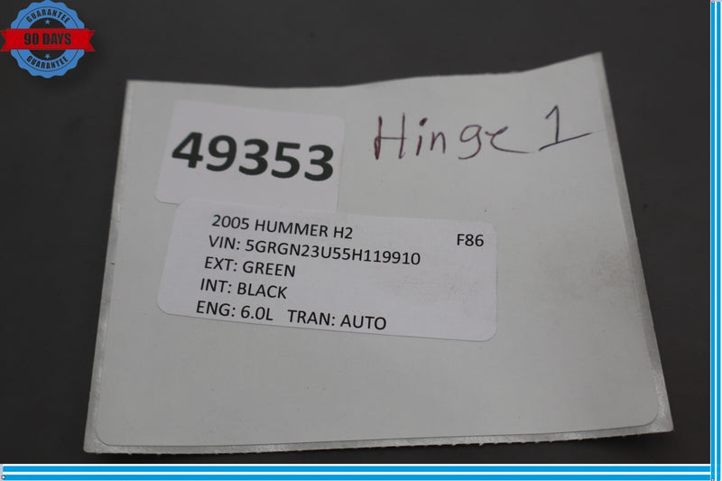 Load image into Gallery viewer, 03-09 HUMMER H2 Front Left Driver Side Hood Hinge 15811696 Oem
