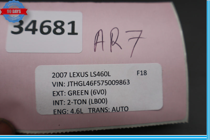 Load image into Gallery viewer, 07-12 Lexus LS460 LS460L Rear Back Seat Trunk Storage Black Tray Box Oem
