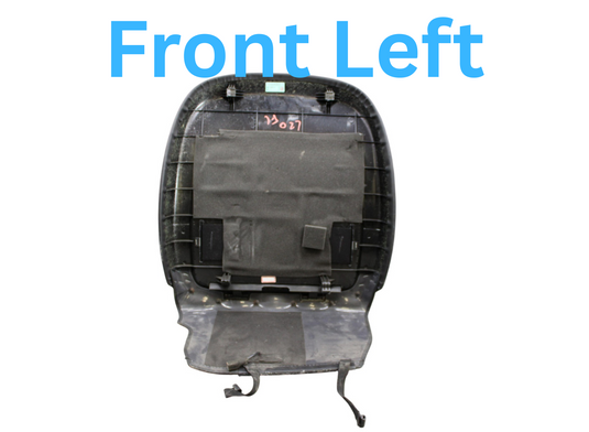 11-13 Hyundai Equus Front Left Driver Side Seat Back Panel Cover Black Oem