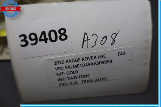 03-12 Land Rover Range Rover HSE L322 Rear Right Cover Package Tray Support Oem