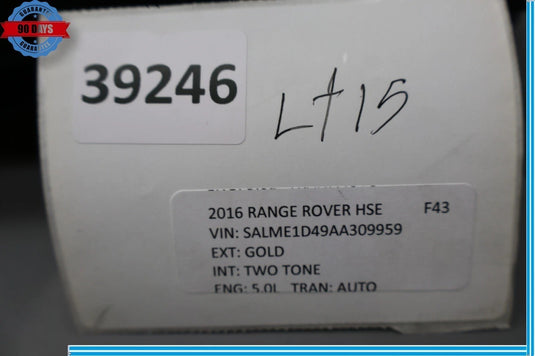 10-12 Land Rover Range Rover HSE L322 Rear Trunk Tailgate Carpet Trim Cover OEM