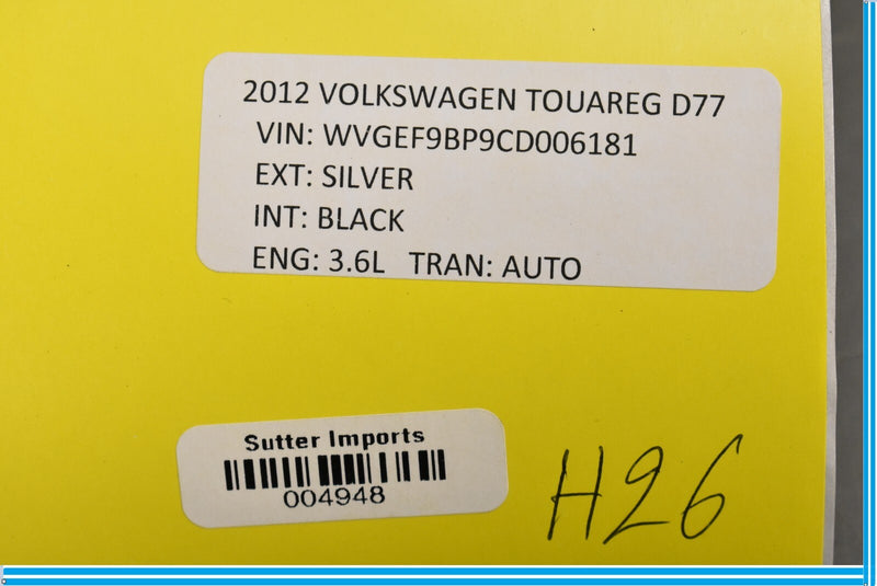 Load image into Gallery viewer, 11-18 Volkswagen VW Touareg Right Passenger Seat Head Rest Headrest Black Oem
