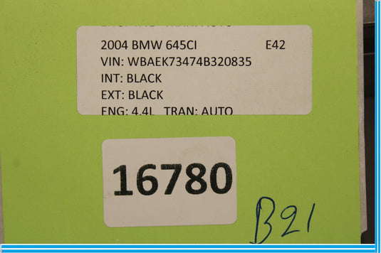 04-07 BMW 645Ci 650i Bluetooth Communication Computer Module Unit Oem