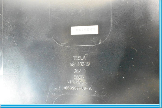 16-20 Tesla Model X Front Left / Right 1st Row Seat Back Cover Shell Black OEM