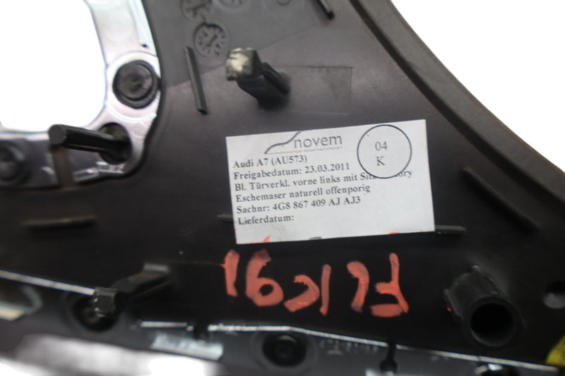 Load image into Gallery viewer, 12-15 Audi A7 A7 Quattro Front Left Driver Side Door Panel Insert Trim Wood Oem
