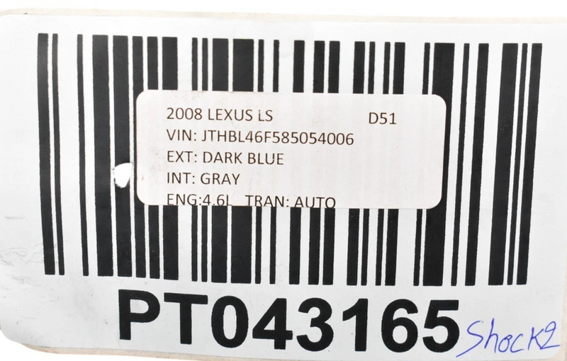 Load image into Gallery viewer, 2007 - 2012 LEXUS LS460 RWD FRONT RIGHT SHOCK ABSORBER STRUT &amp; COIL SPRING OEM
