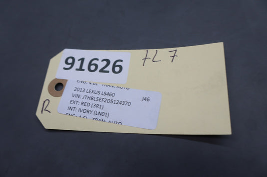 13-17 Lexus LS460 LS600H Rear Right Side Inner Taillight Tail Light Lamp Oem