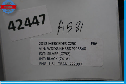 12-14 Mercedes C250 C350  Front Left Side Door Panel Tweeter Speaker Oem