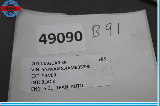 07-15 Jaguar X150 XK XKR Rear Left Bumper Reinforcement Impact Bar Bracket Oem