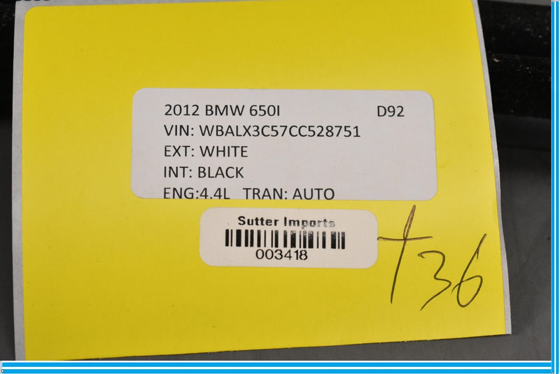 Load image into Gallery viewer, 12-18 BMW 650i 640i F12 Front Right Passenger Side Door Whether Seat Oem
