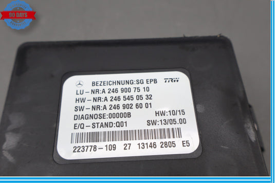 12-20 Mercedes X166 GL450 GL550 Electronic Parking Brake Control Module Unit Oem