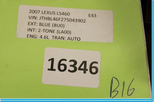 07-12 Lexus LS460 Steering Wheel Column Lower Boot Trim Cover Panel Oem