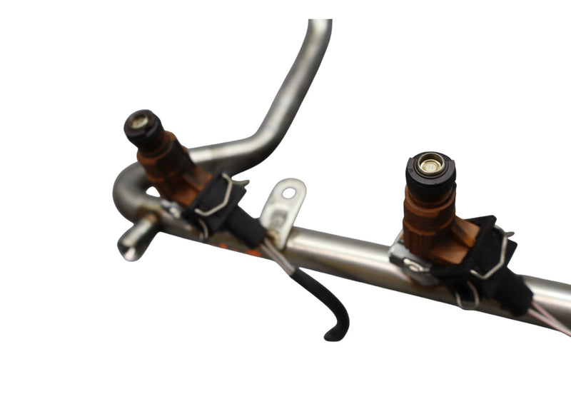 Load image into Gallery viewer, 00-06 Mercedes R230 SL500 CLK430 Fuel Injector Rail W/ Injectors 1130700095 Oem
