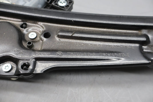 11-16 BMW 528i 535i 550i F10 Rear Right Side Window Motor Regulator Oem