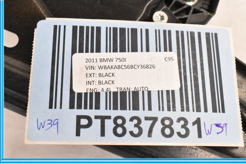 Load image into Gallery viewer, 09-15 BMW 750i 750Li F01 F02 Front Right Passenger Window Regulator W/ Motor Oem
