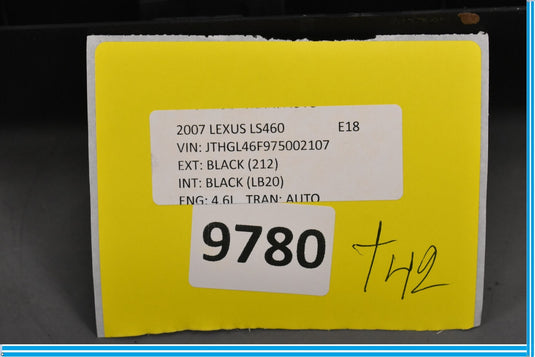 07-12 Lexus LS460 Front Left Driver Side Door Sill Scuff Plate Cover Oem
