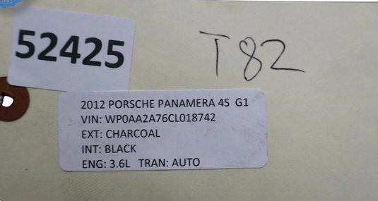 10-16 Porsche Panamera GTS Turbo S 970 Engine Radiator Upper Baffle Air Duct Oem